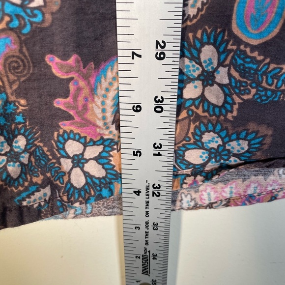 We The Free People Poolside Boyfriend Paisley Button Down Shirt Women’s Sz S - Picture 12 of 16